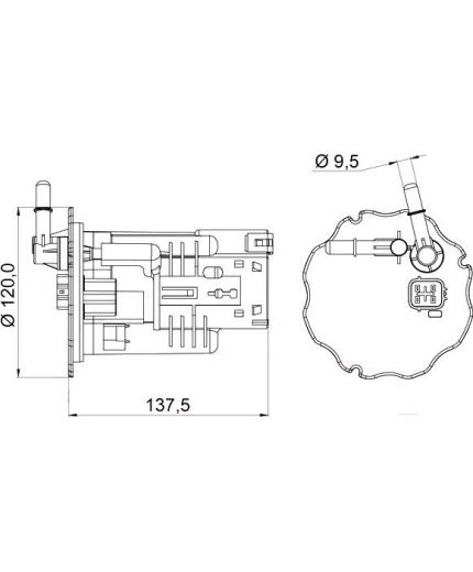 Lynxauto Фильтр топливный