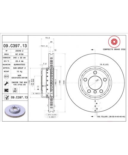 BREMBO Тормозной диск Фото 2