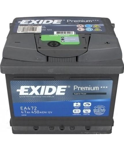 EXIDE Аккумулятор Premium EA472 450А (47 А/ч) Фото 2