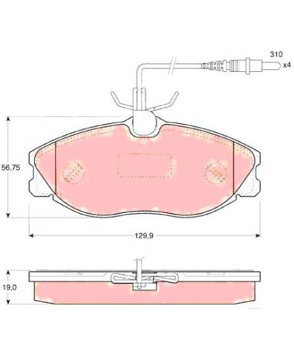 TRW Колодки дисковые передние