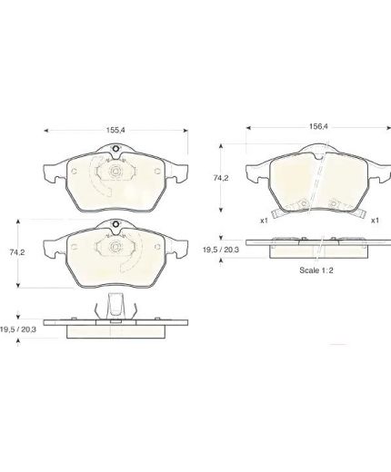TRW Колодки дисковые передние