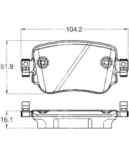 TRW Колодки дисковые задние
