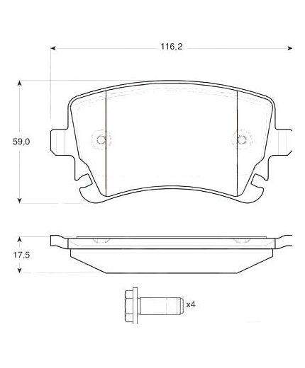TRW Колодки дисковые задние Фото 2