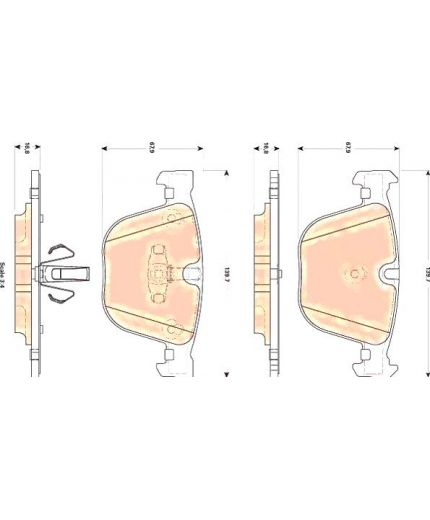 TRW Колодки дисковые задние Фото 2