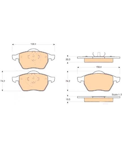 TRW Колодки дисковые