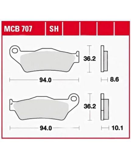 TRW Колодки дисковые задние