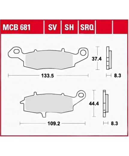 TRW Колодки дисковые передние