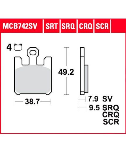 TRW Колодки дисковые передние