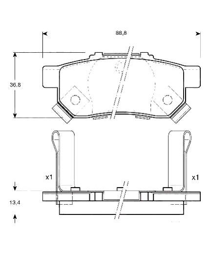 TRW Колодки дисковые