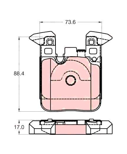 TRW Колодки дисковые
