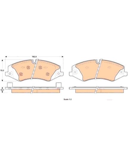 TRW Колодки дисковые передние