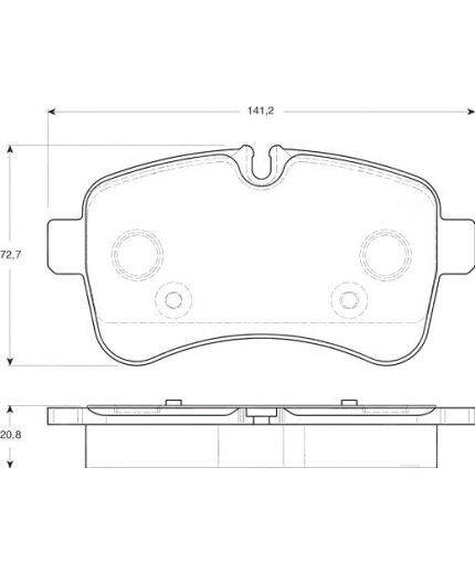 TRW Колодки дисковые задние