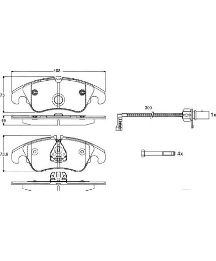 TRW Колодки дисковые передние