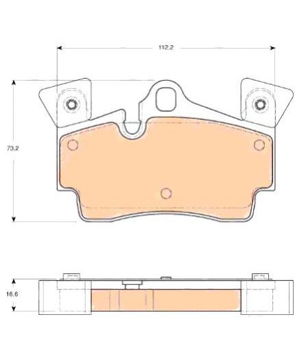 TRW Колодки дисковые задние Фото 2