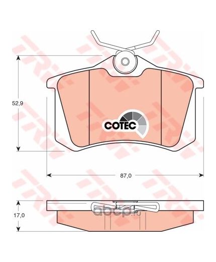 TRW Колодки дисковые задние Фото 4