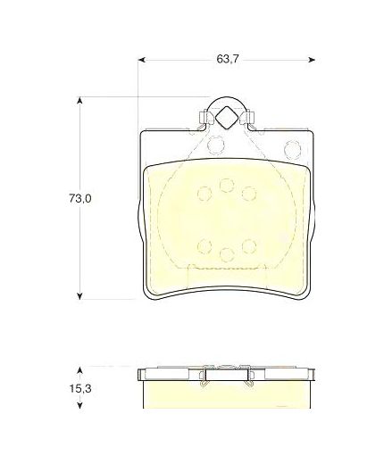 TRW Колодки дисковые задние Фото 2