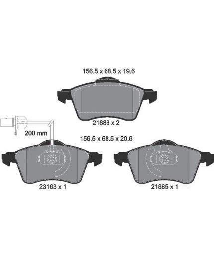 Textar Колодки дисковые передние