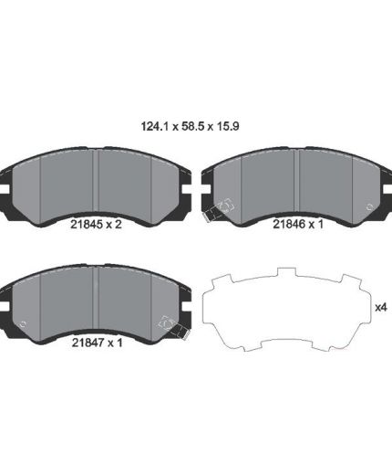 Textar Колодки дисковые передние