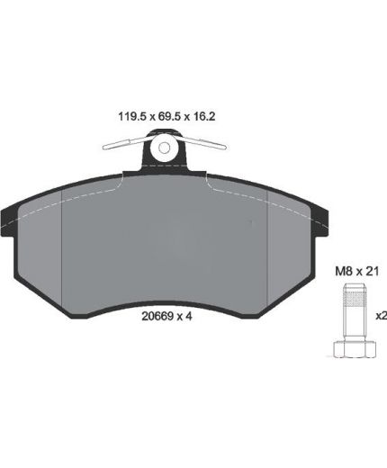 Textar Колодки дисковые передние