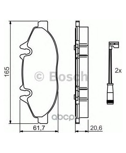 BOSCH Колодки дисковые передние Фото 2