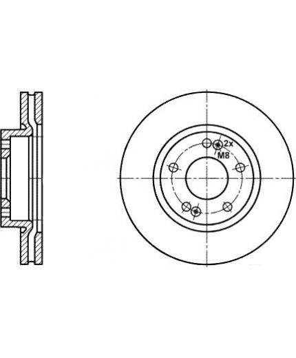 ATE Тормозной диск передний
