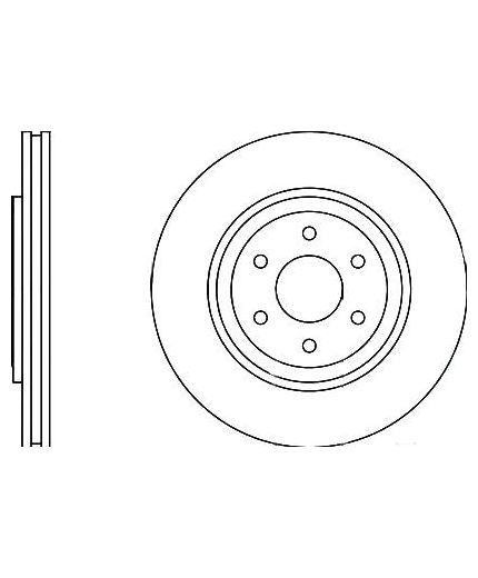 BOSCH Тормозной диск передний