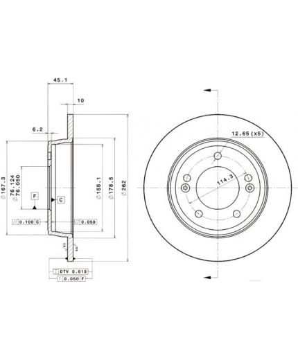 BREMBO Тормозной диск задний Фото 2