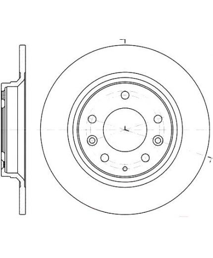 REMSA Тормозной диск задний