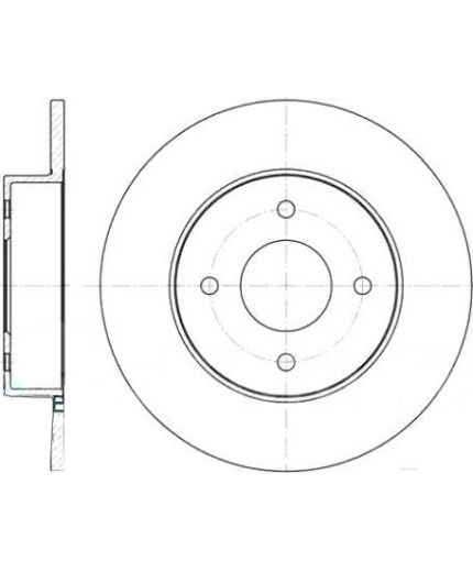Stellox Тормозной диск задний