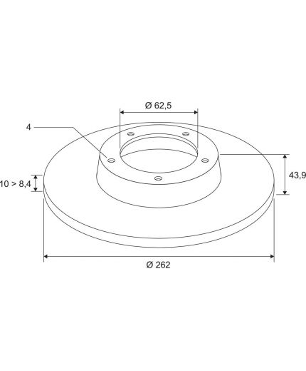 Valeo Тормозной диск задний Фото 2