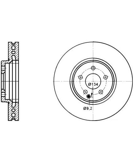 ATE Тормозной диск передний