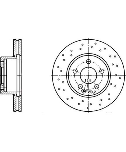 ATE Тормозной диск передний