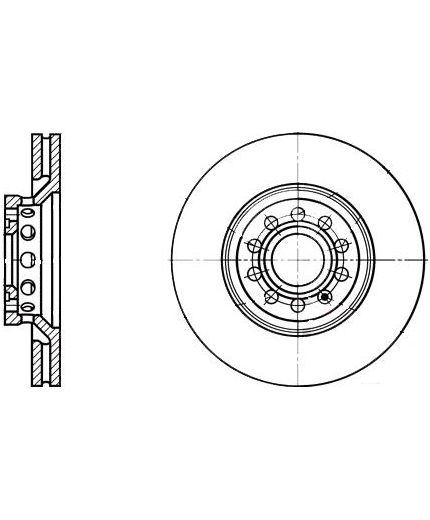 ATE Тормозной диск передний