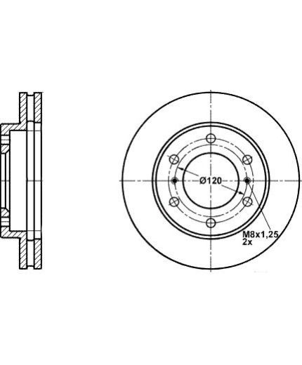ATE Тормозной диск передний