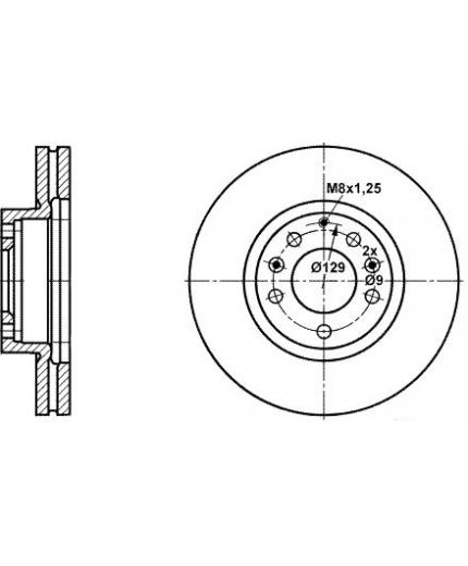 ATE Тормозной диск передний