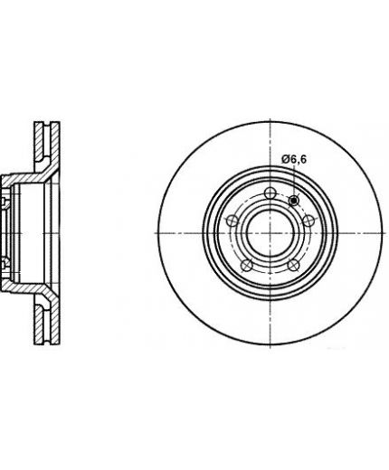 ATE Тормозной диск передний