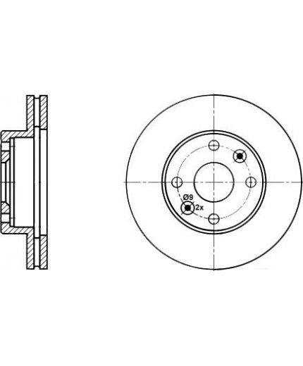 ATE Тормозной диск передний