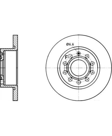 ATE Тормозной диск задний