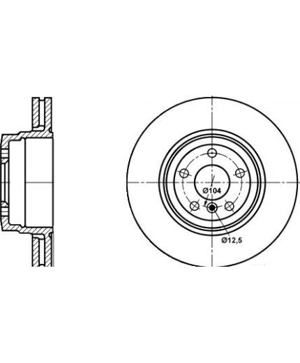 ATE Тормозной диск задний