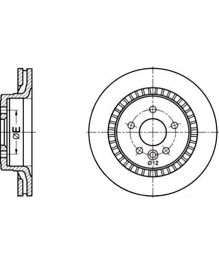 ATE Тормозной диск задний