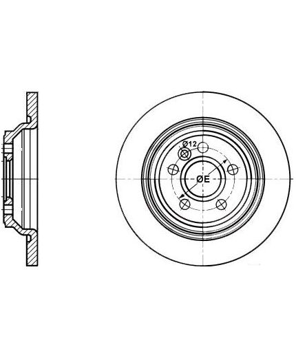 ATE Тормозной диск задний