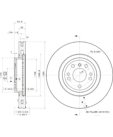 BREMBO Тормозной диск передний Фото 2