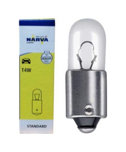 NARVA Лампочка T4W 12V-4W Фото 2