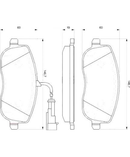 BOSCH Колодки дисковые