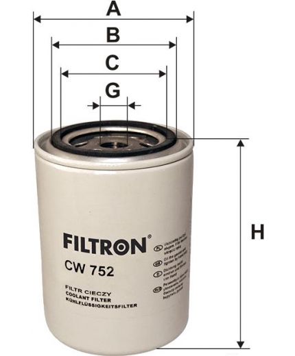 FILTRON Фильтр охлаждающей жидкости Фото 2