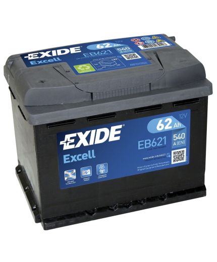 EXIDE Аккумулятор Excell EB621 540А (62 А/ч)