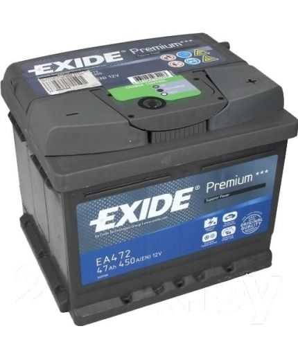 EXIDE Аккумулятор Premium EA472 450А (47 А/ч) Фото 3
