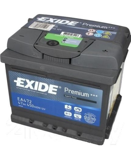 EXIDE Аккумулятор Premium EA472 450А (47 А/ч) Фото 4