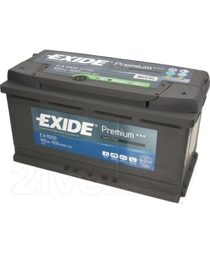 EXIDE Аккумулятор Premium EA1000 900А (100 А/ч)