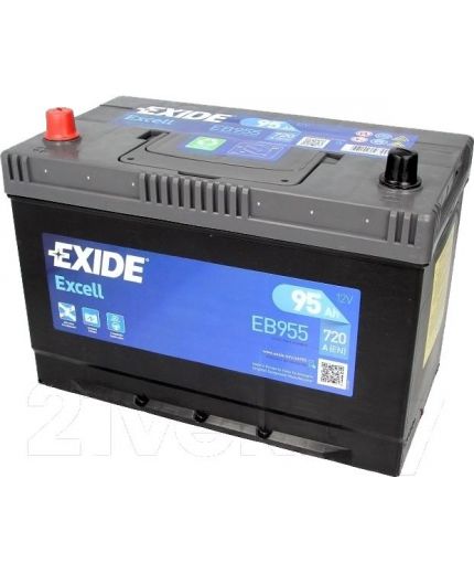 EXIDE Аккумулятор EXIDE EXCELL EB955 (95 А/ч) Фото 3